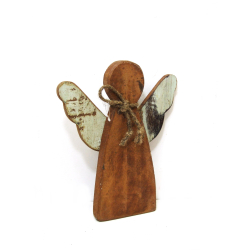 Anioł z drewna egzotycznego 28cm